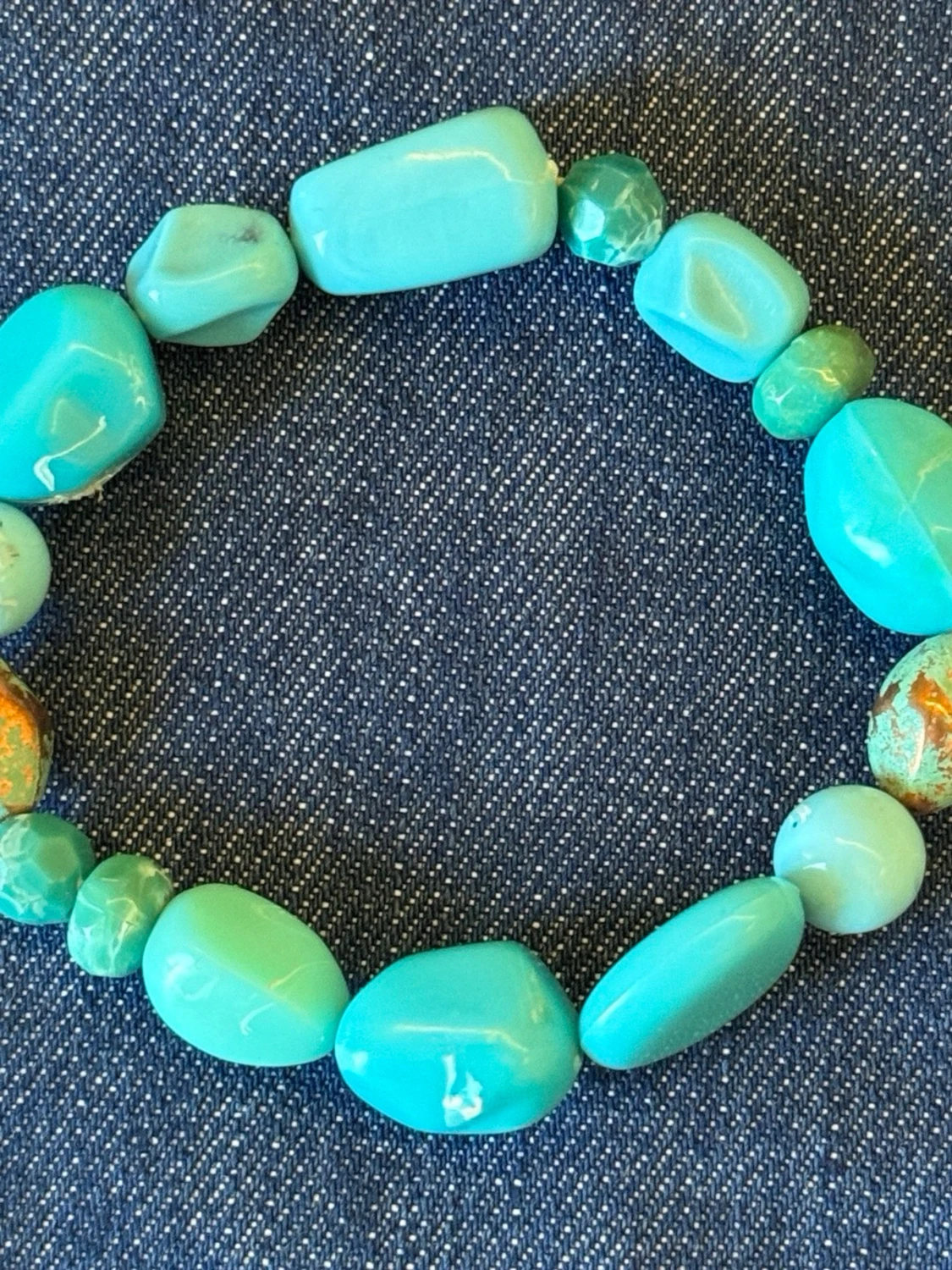 Turkos halsband med matchande armband (bundle) - 4