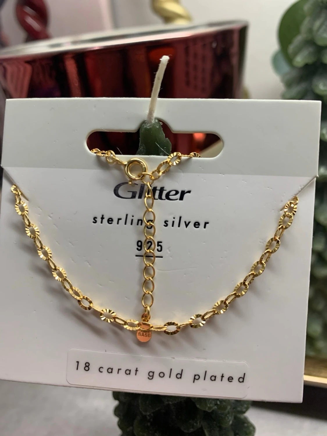 Silver armlänk 925.  Doppad i 18karat guld  - 1