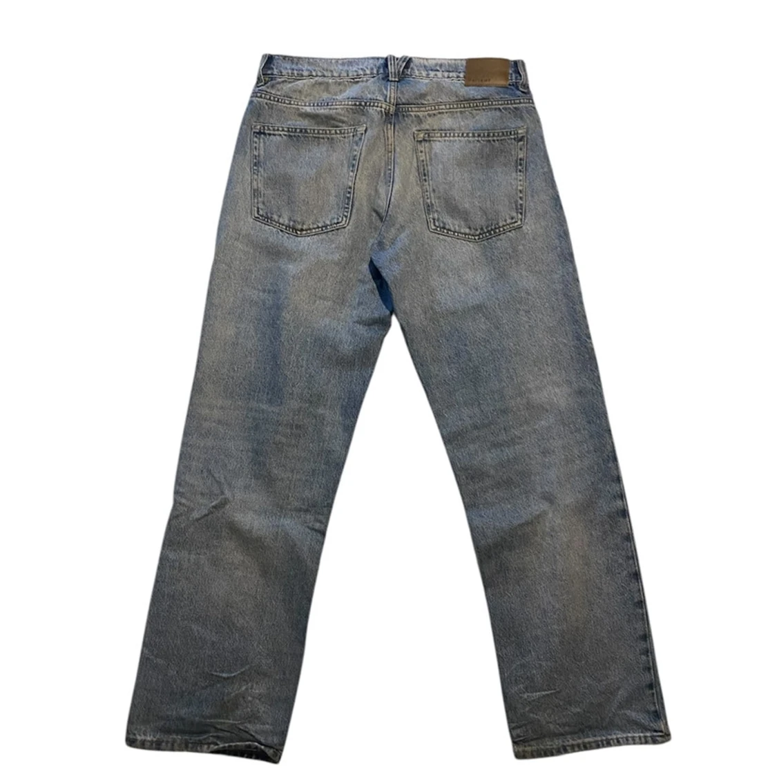 Blåa loose vailent jeans  - 1