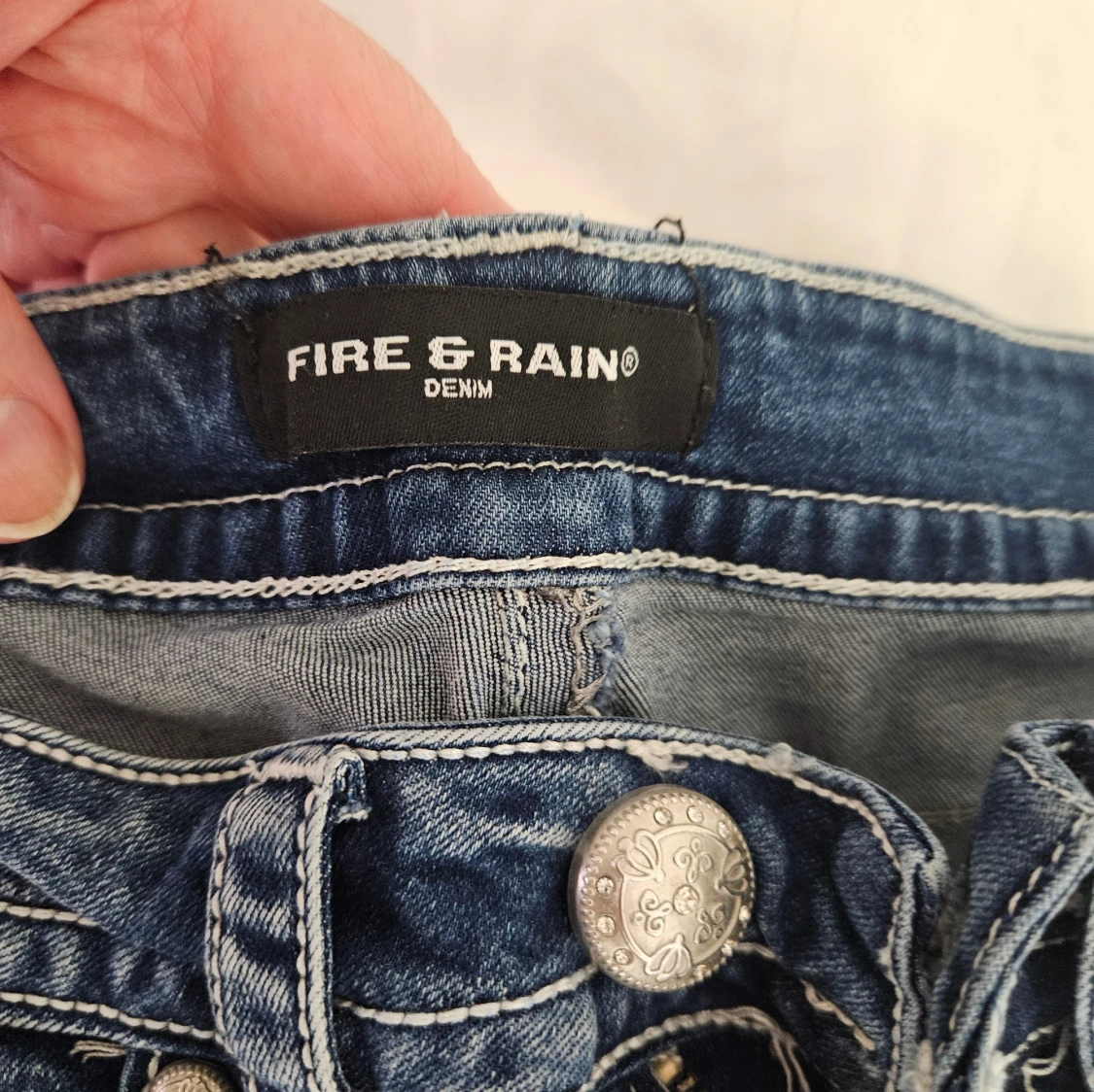 Blå bootcut jeans Fire & Rain - 4