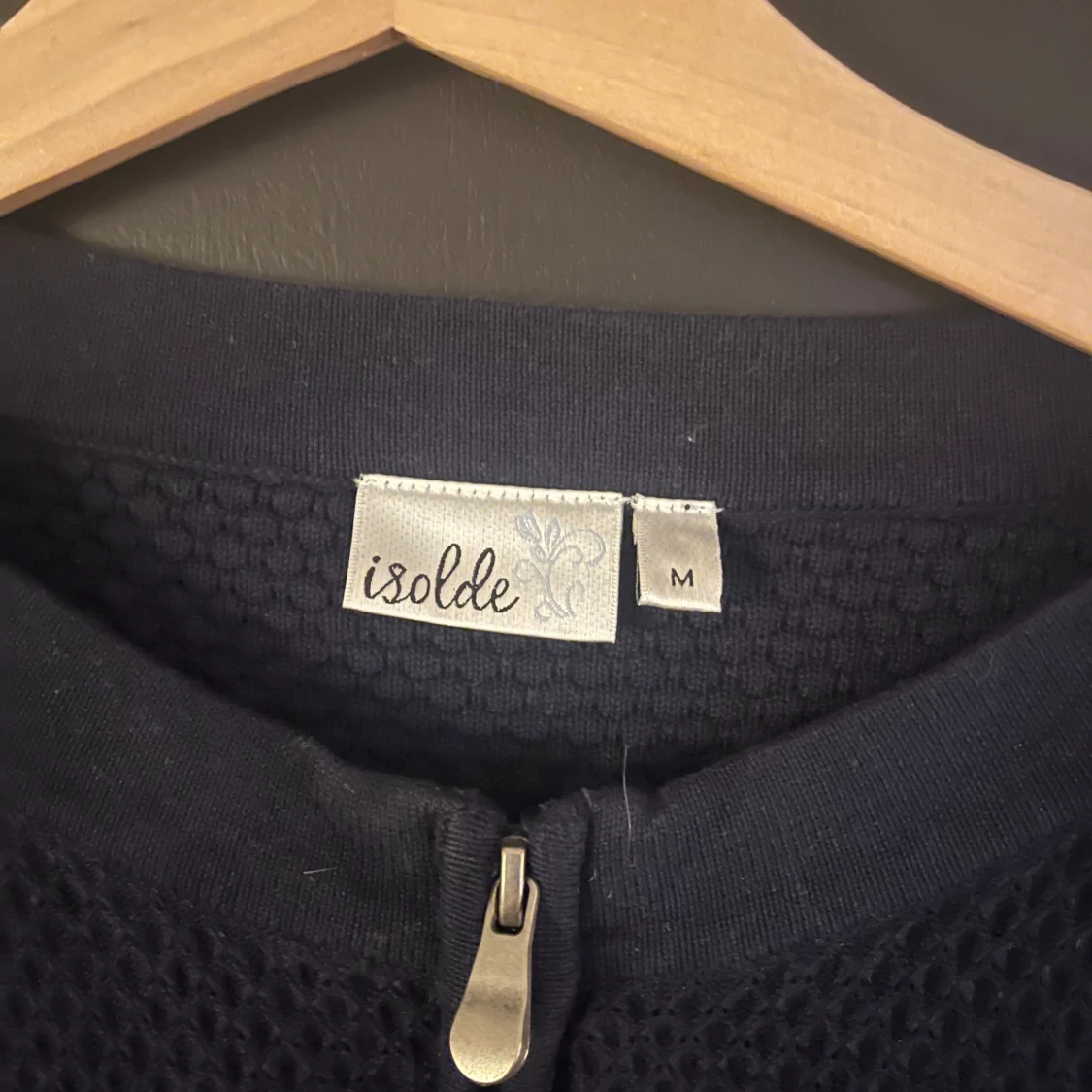 Mörkblå kofta från Isolde med dragkedja - 1
