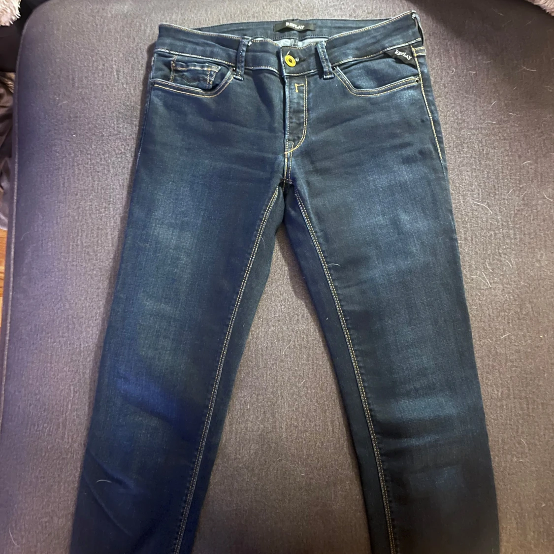 Replay LUZ skinny jeans mörkblå - 1