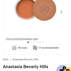 Anastasia Beverly Hills cream bronzer - Anastasia Beverly Hills cream bronzer i färgen ”Golden Tan”! Använd några gånger men finns mycket produkt kvar så nästan som ny! Nypris 300💕