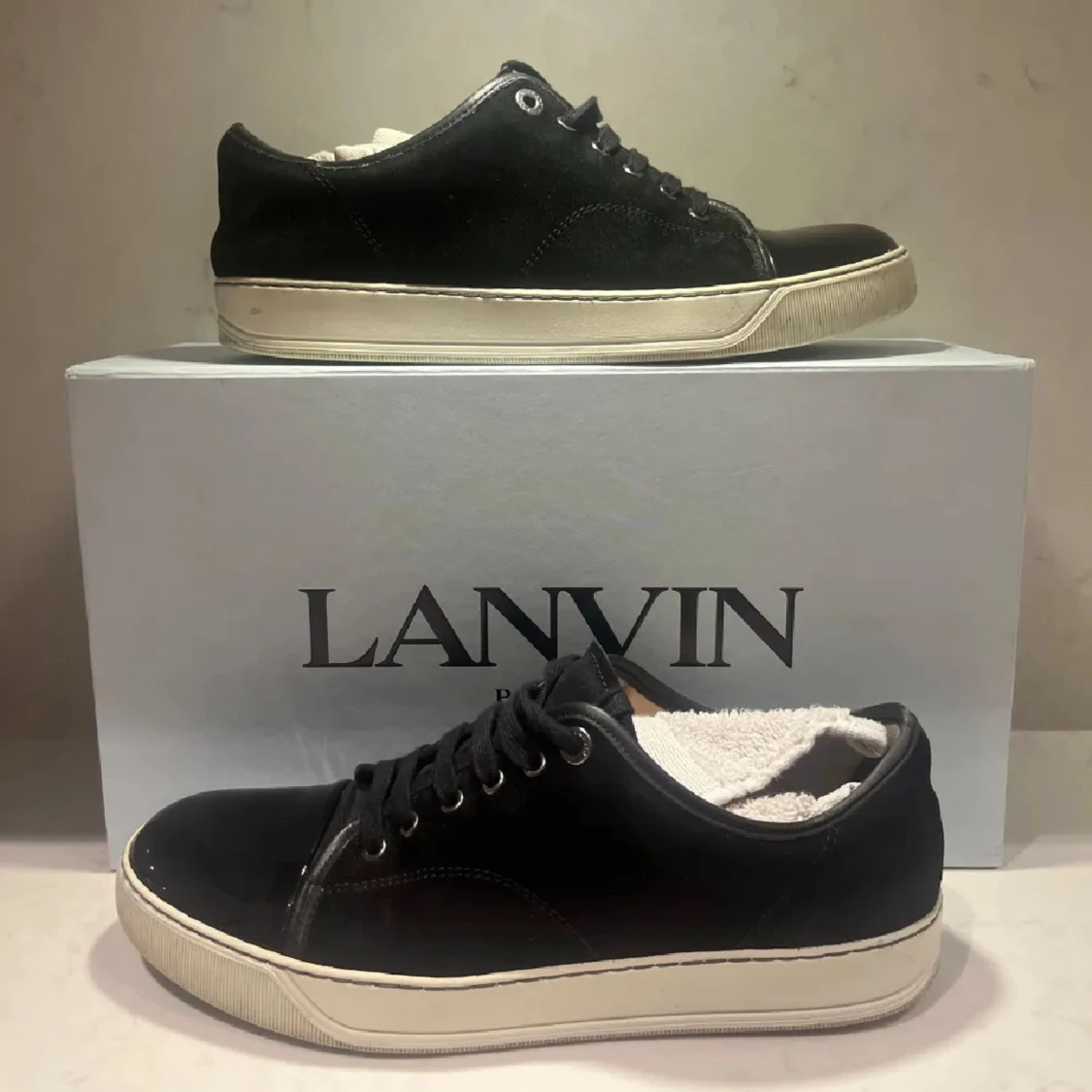 Lanvin Cap Toe Svart  - 1