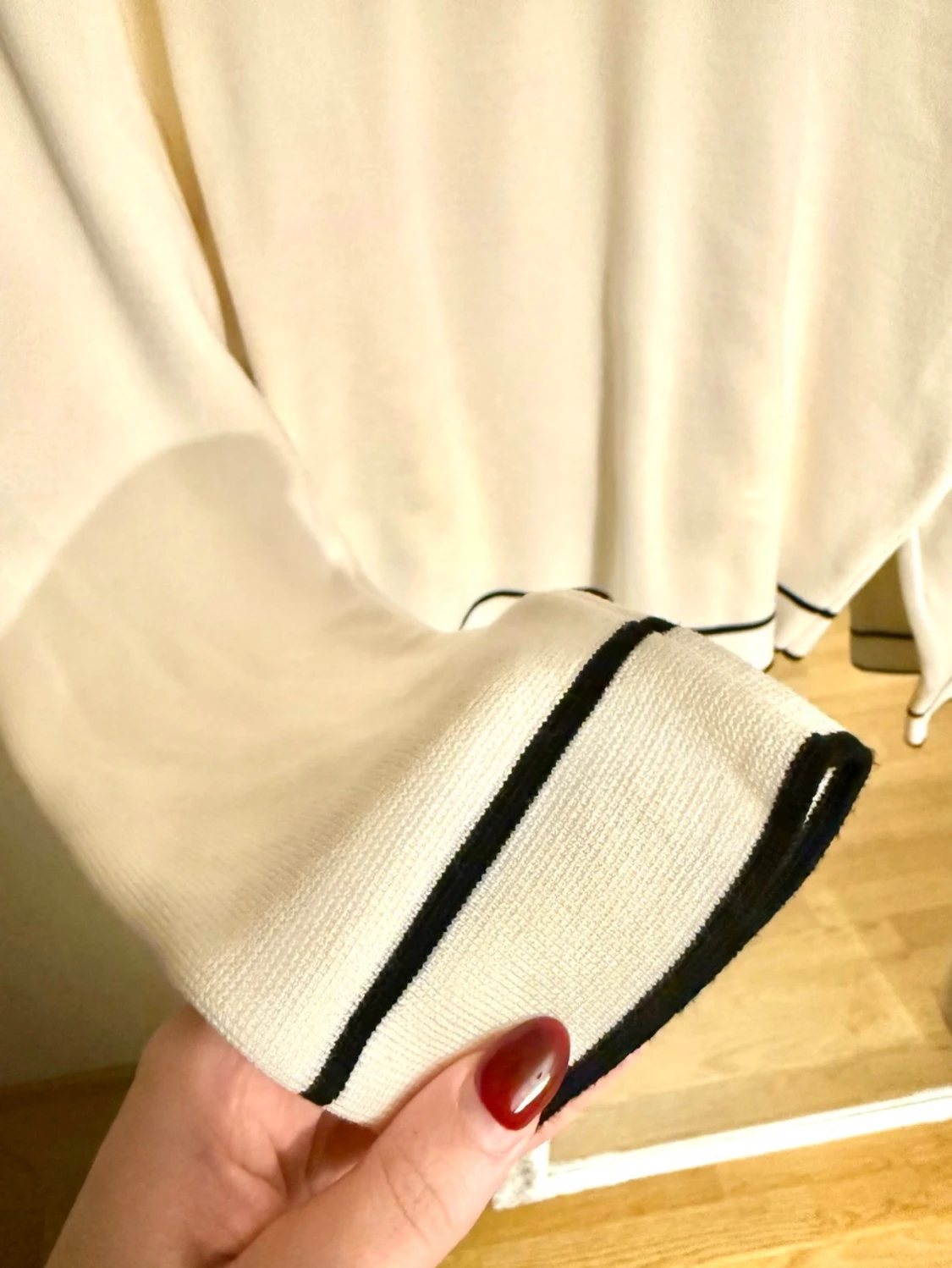 Stickad tröja mango  - 2