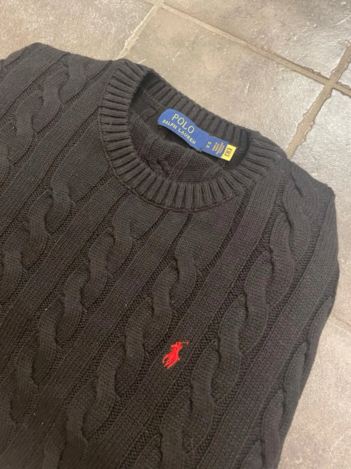 Svart Ralph louren cable knit - 2