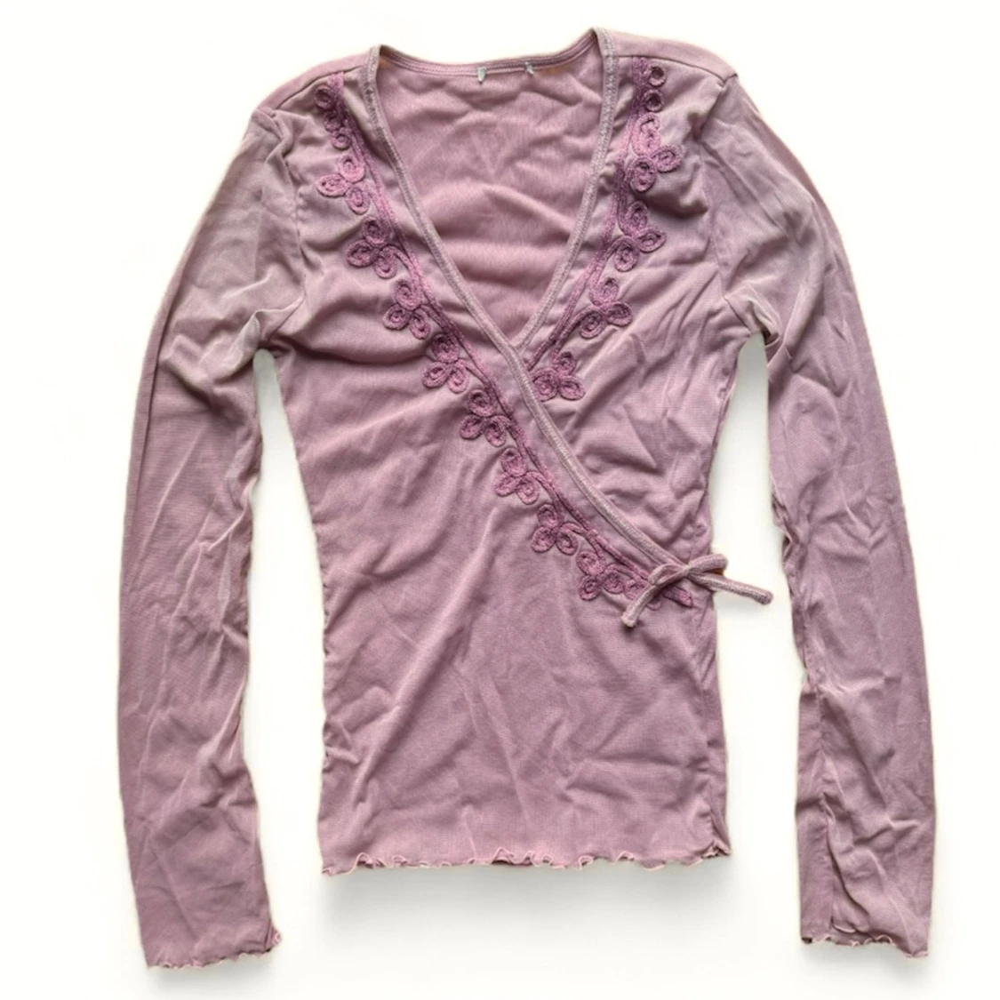 vintage rosa omlott topp