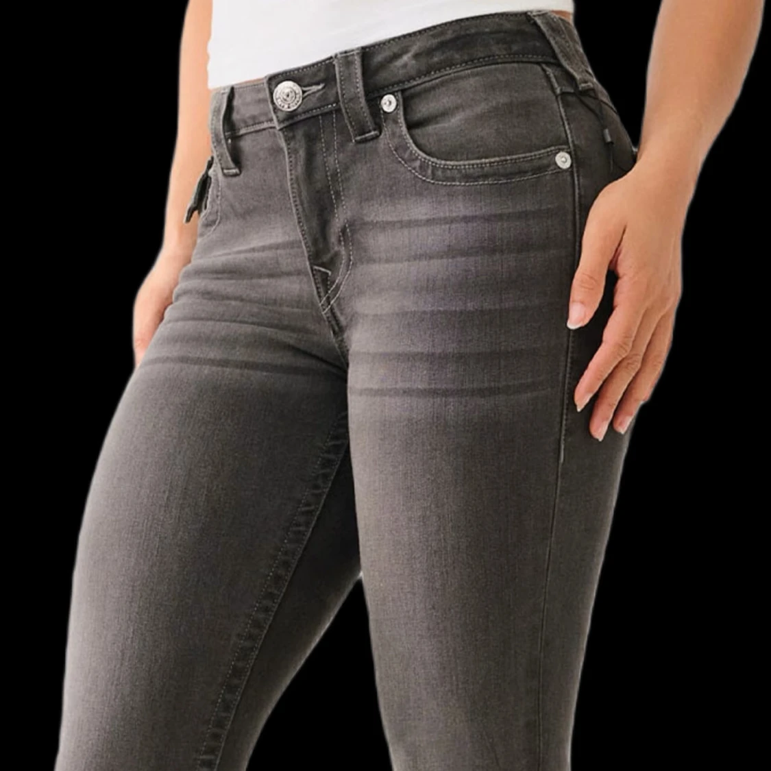 True Religion Becca grå bootcut jeans - 4