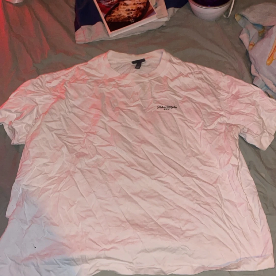 Vit t-shirt från Calvin Jungle XXL