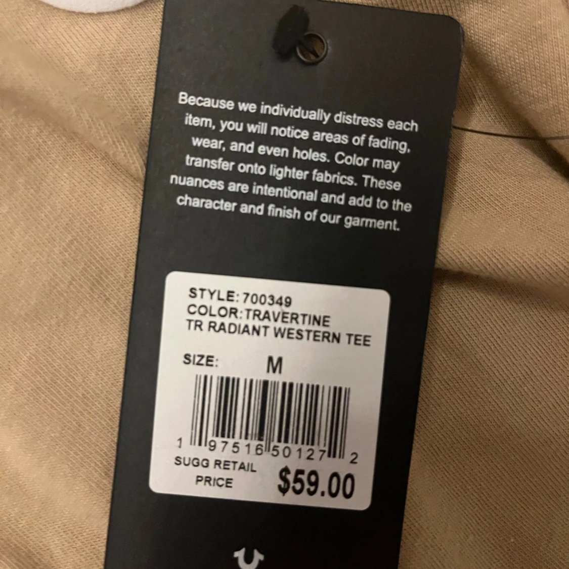 Beige True Religion t-shirt M - 3