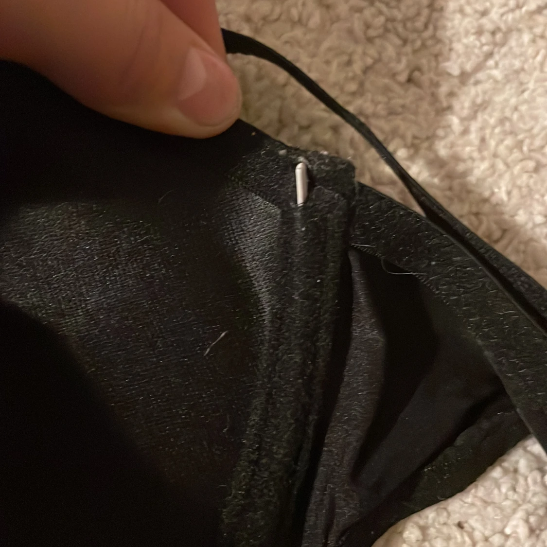 Svart bh med vadderade kupor - 2