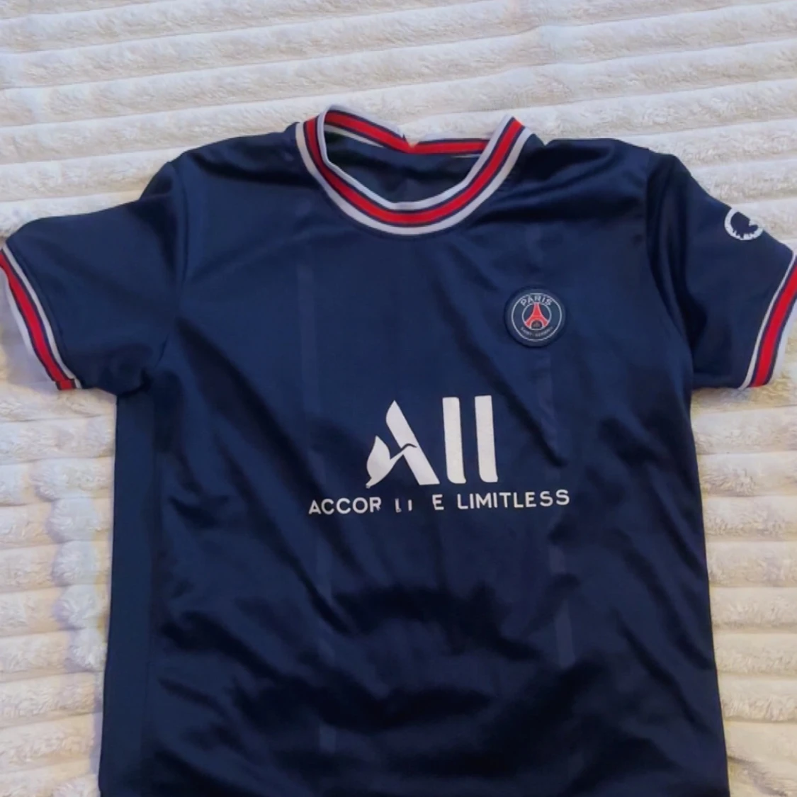 PSG Mbappé matchtröja blå - 1