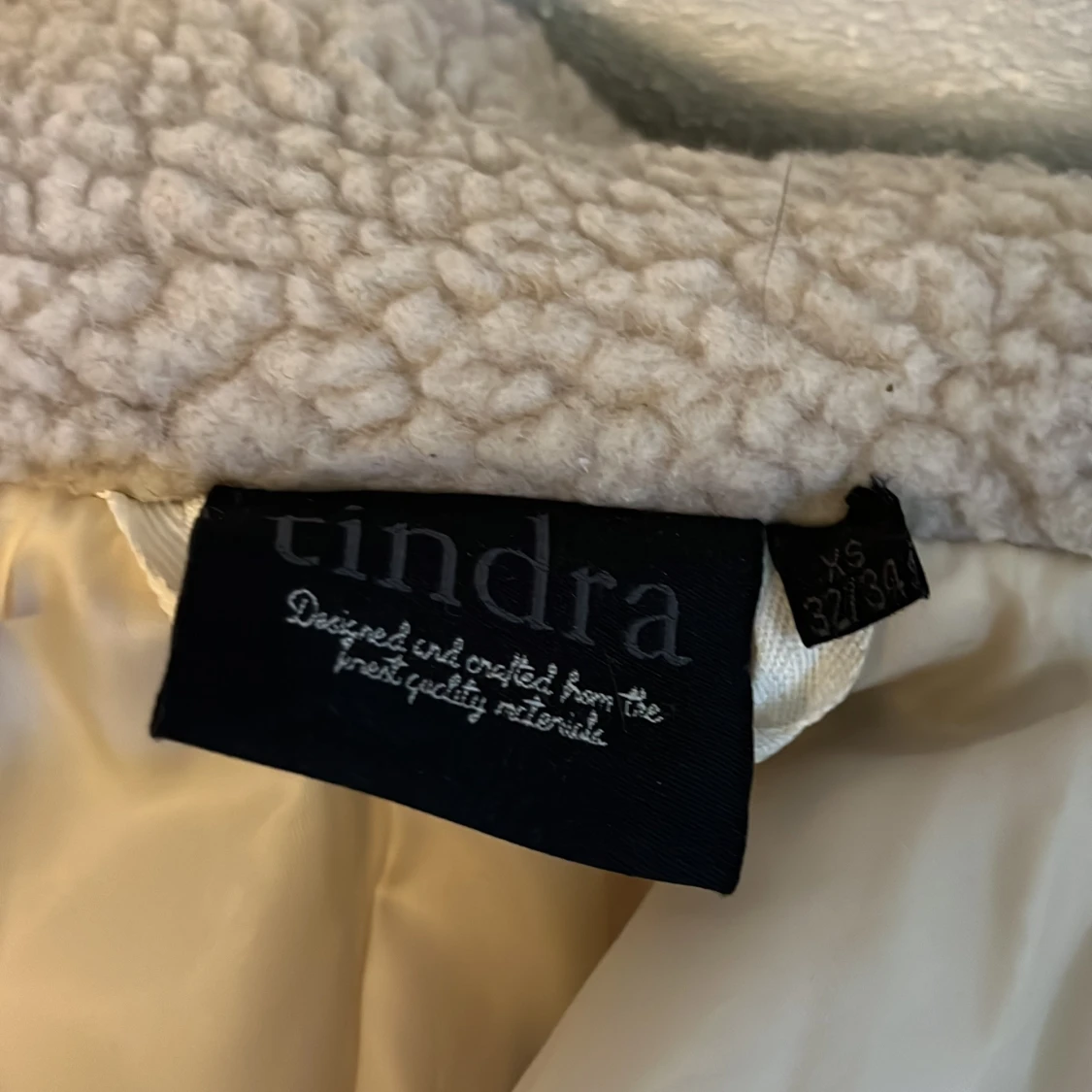 Beige teddyjacka från Tindra XS - 3