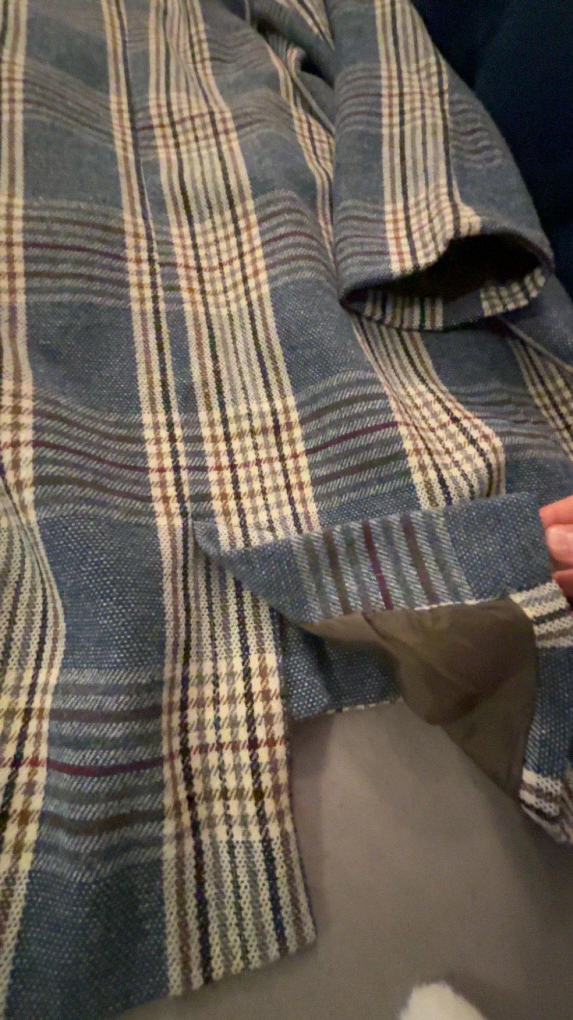 Blårutig kappa från Giovanna - 2