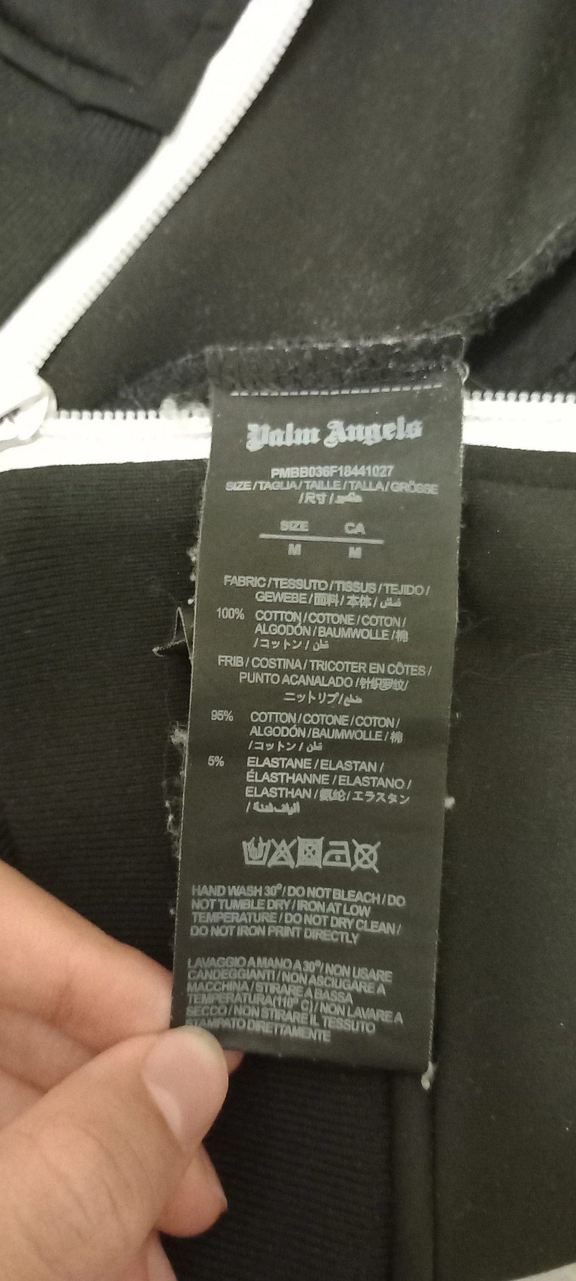 Svart track jacket från Palm Angels - 2