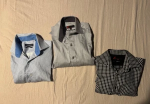 3 Par skjortor  - Säljer 3 par skitsnygga skjortor, en från dressman och 2 från jc, kontakta mig genom Dm om ni endast vill köpa en eller två av skjortna, eller för mer detaljer om varan