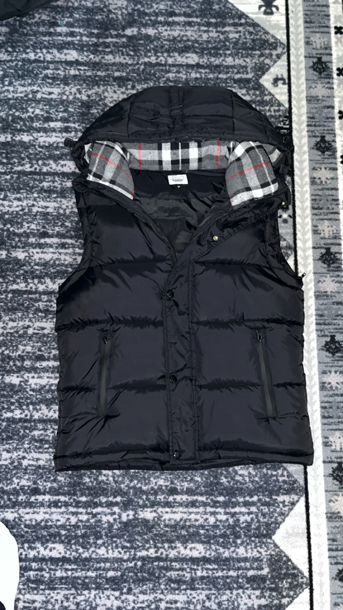 Svart pufferjacka Burberry M - 1