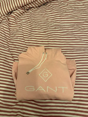 Rosa hoodie från GANT  - Säljer en snygg rosa hoodie från GANT. Aldrig använd! I storlek M, men är liten i storlek mer Xs-S