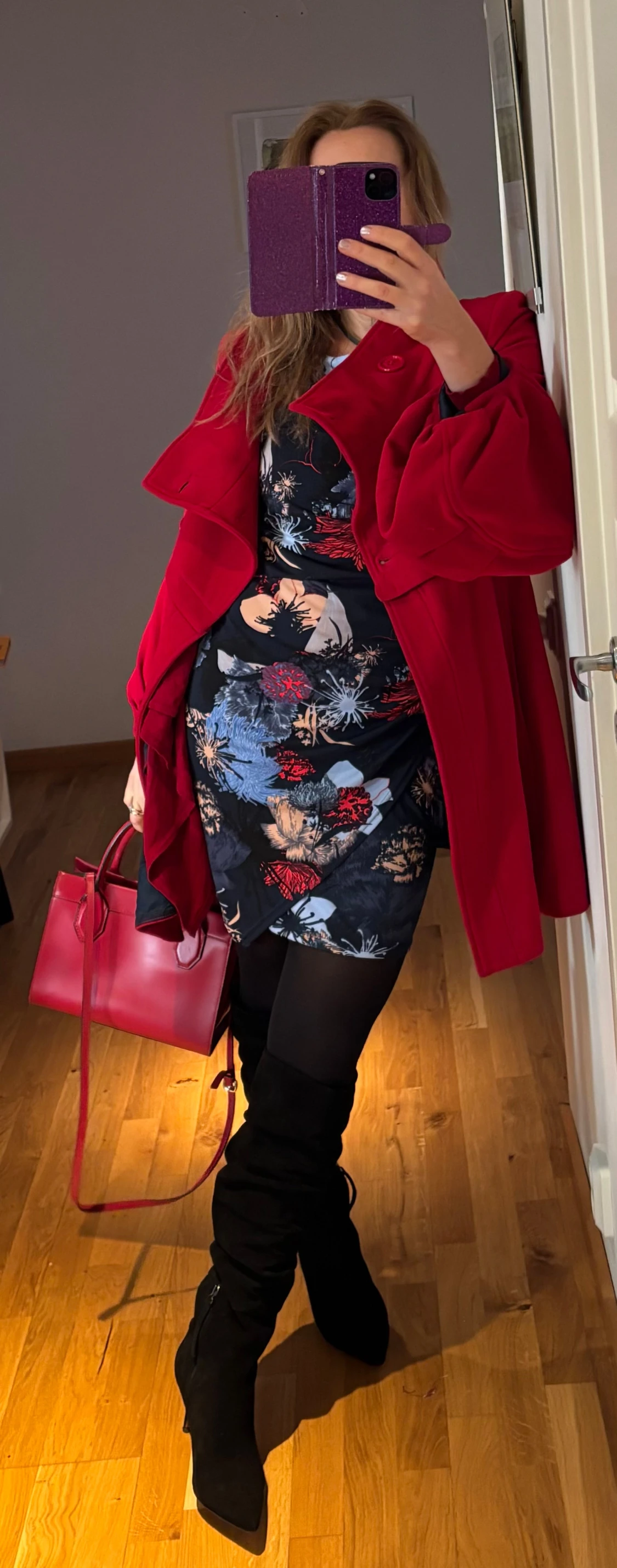 Blommig kortklänning från Fransa - 6