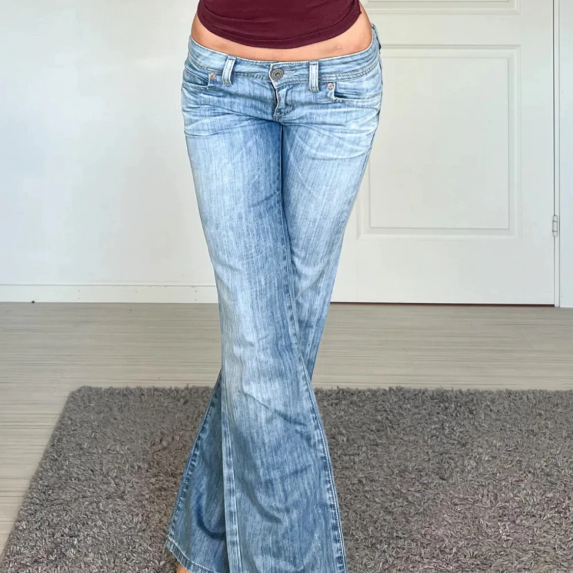 Lågmidjade jeans
