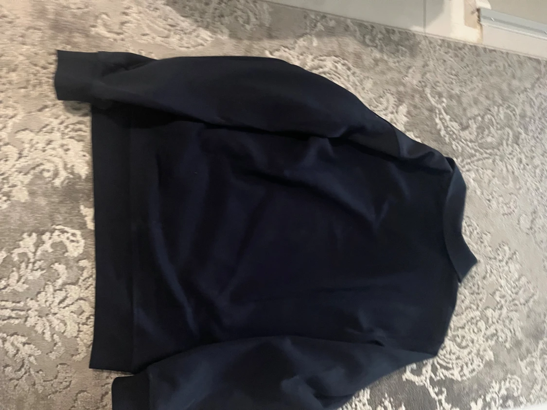 Mörkblå half zip jacka från Zara - 2