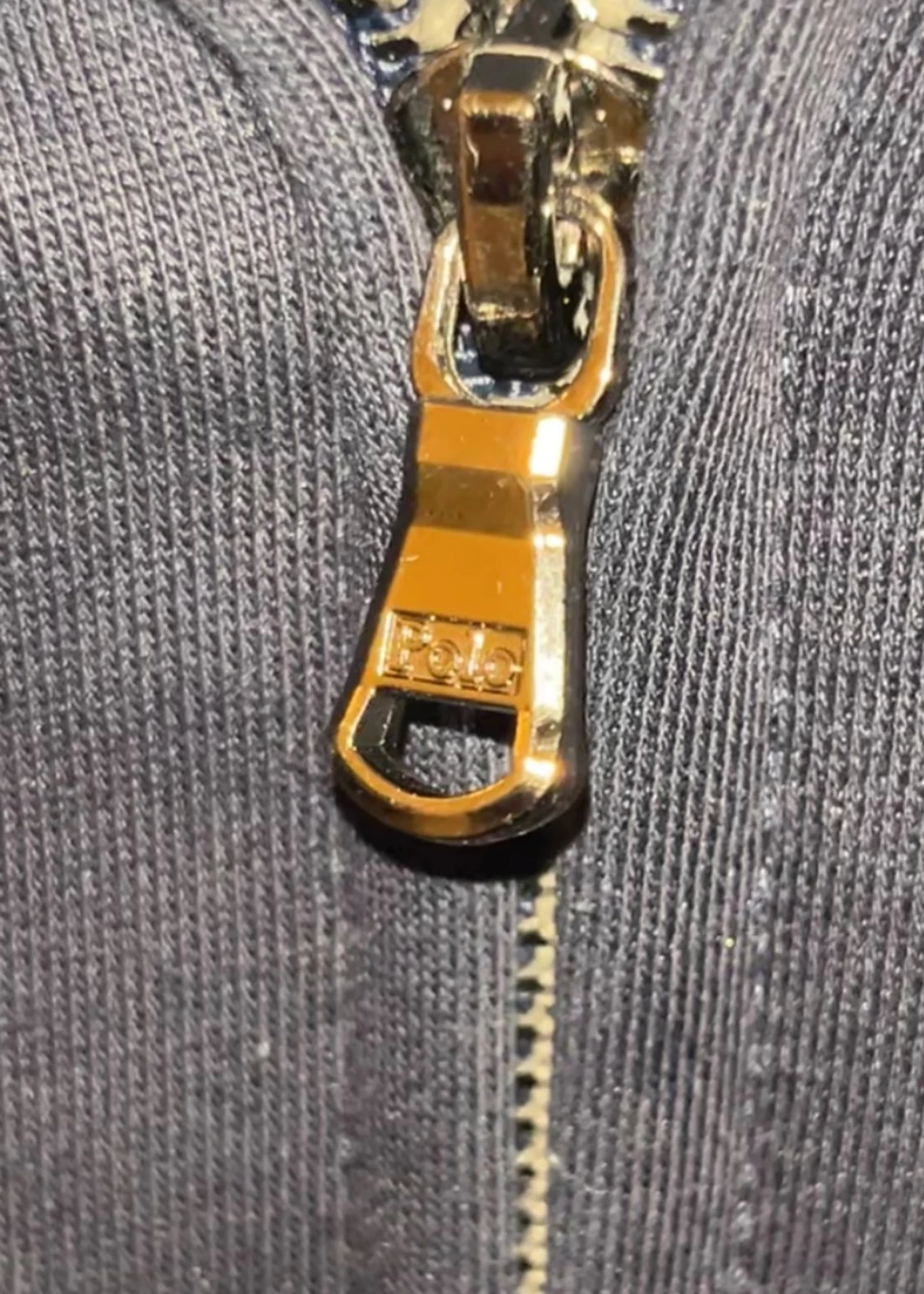 Mörktblåt Polo Ralph Lauren zip hoodie - 3