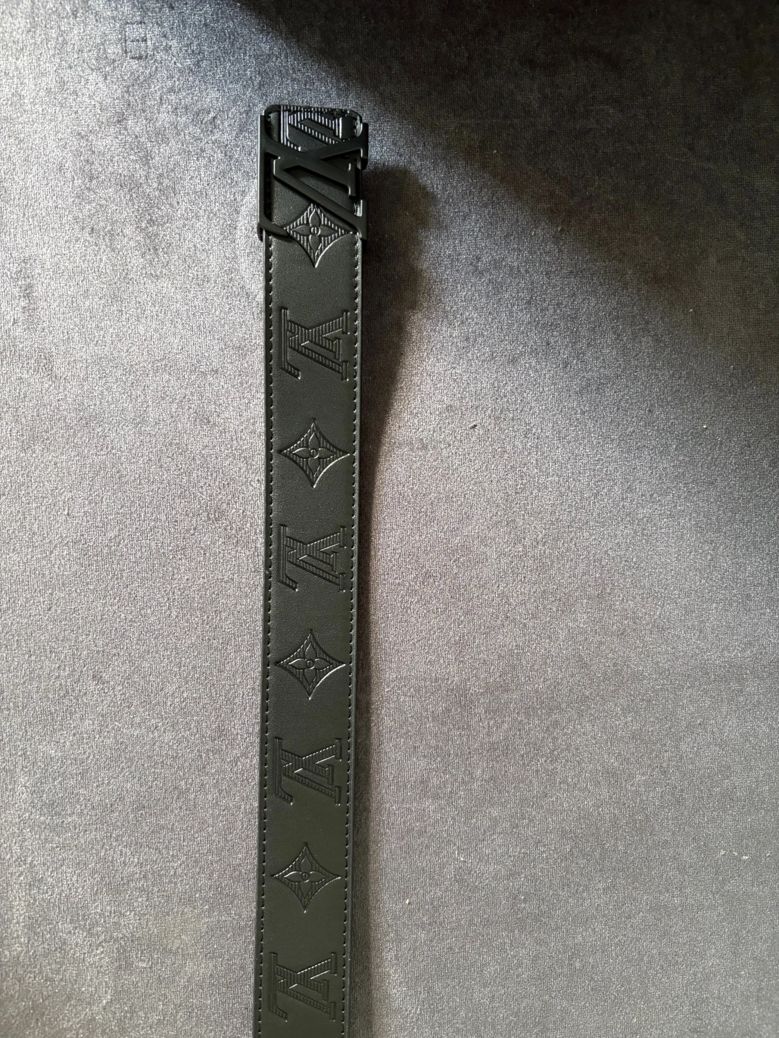 Svart Louis Vuitton skärp i skinn - 2