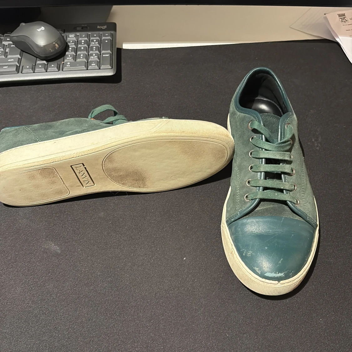 Gröna sneakers från Lanvin - 2