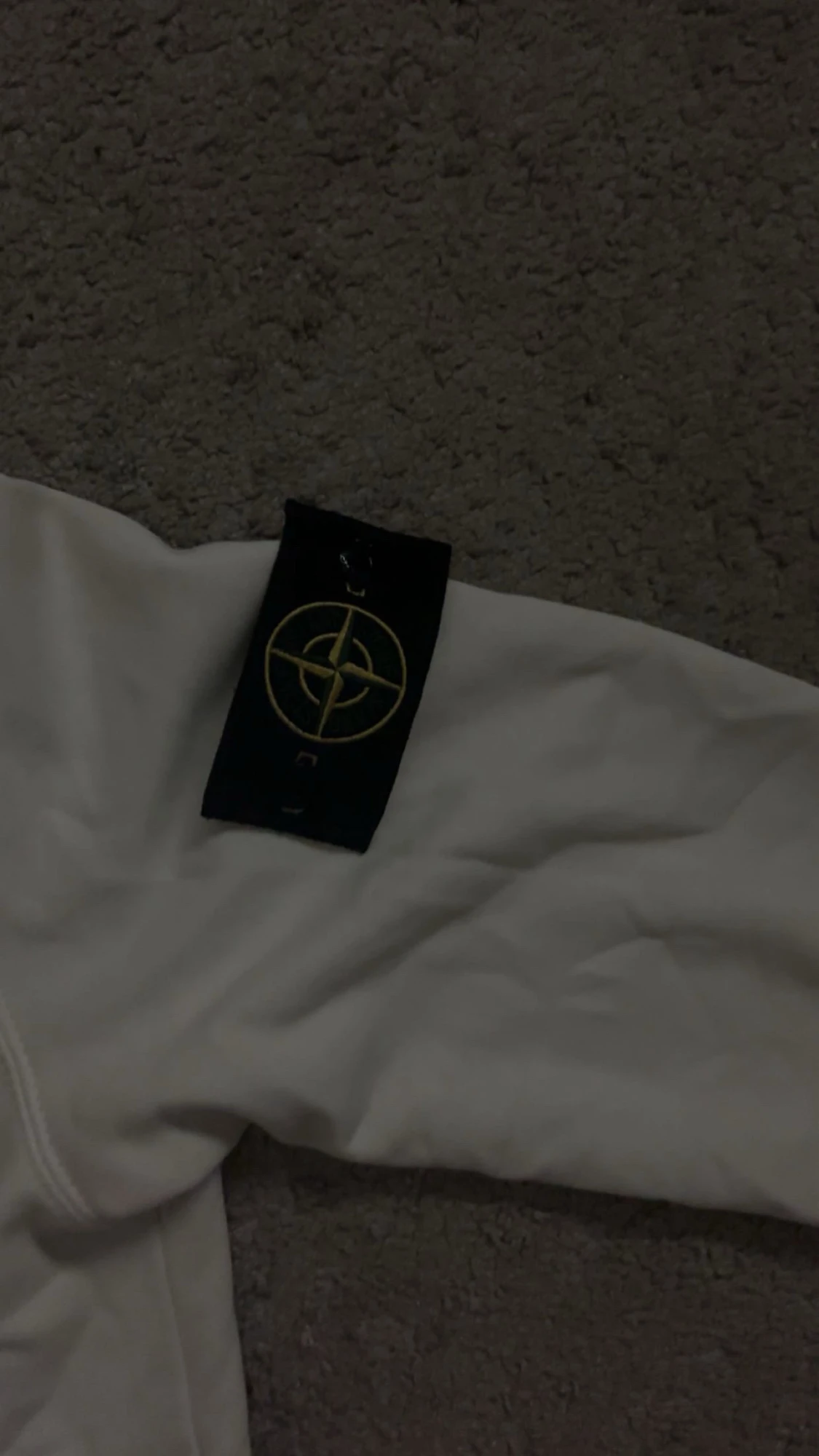 Vit långärmad Stone Island sweatshirt - 2