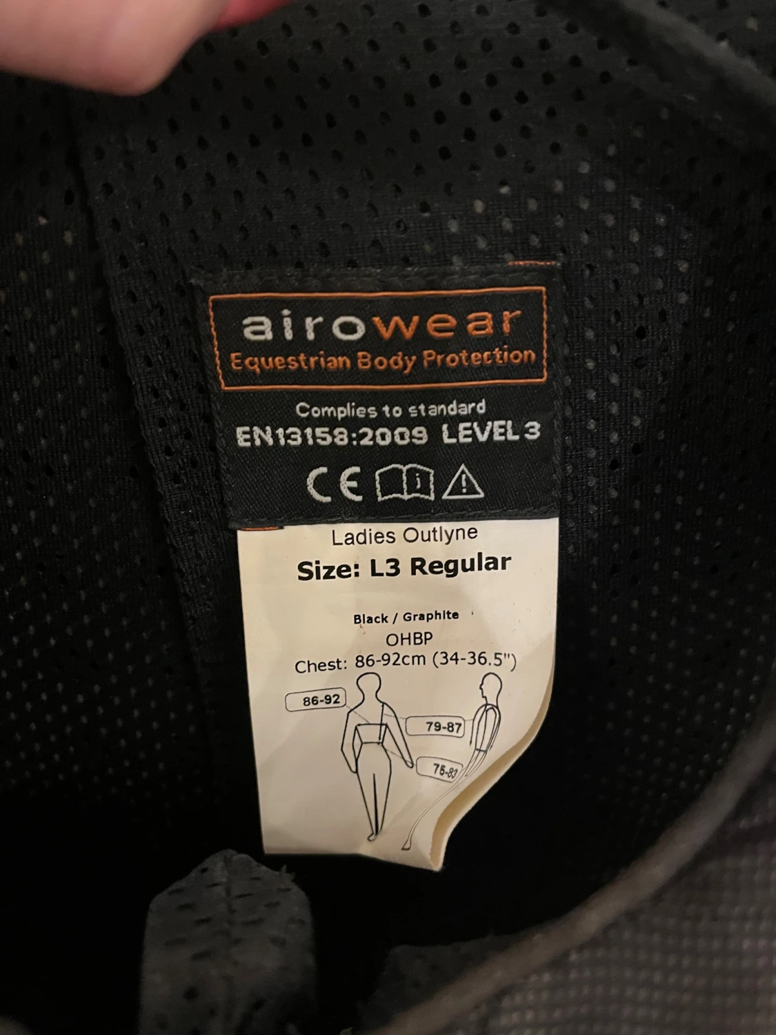 Svart säkerhetsväst Airowear L3 - 3