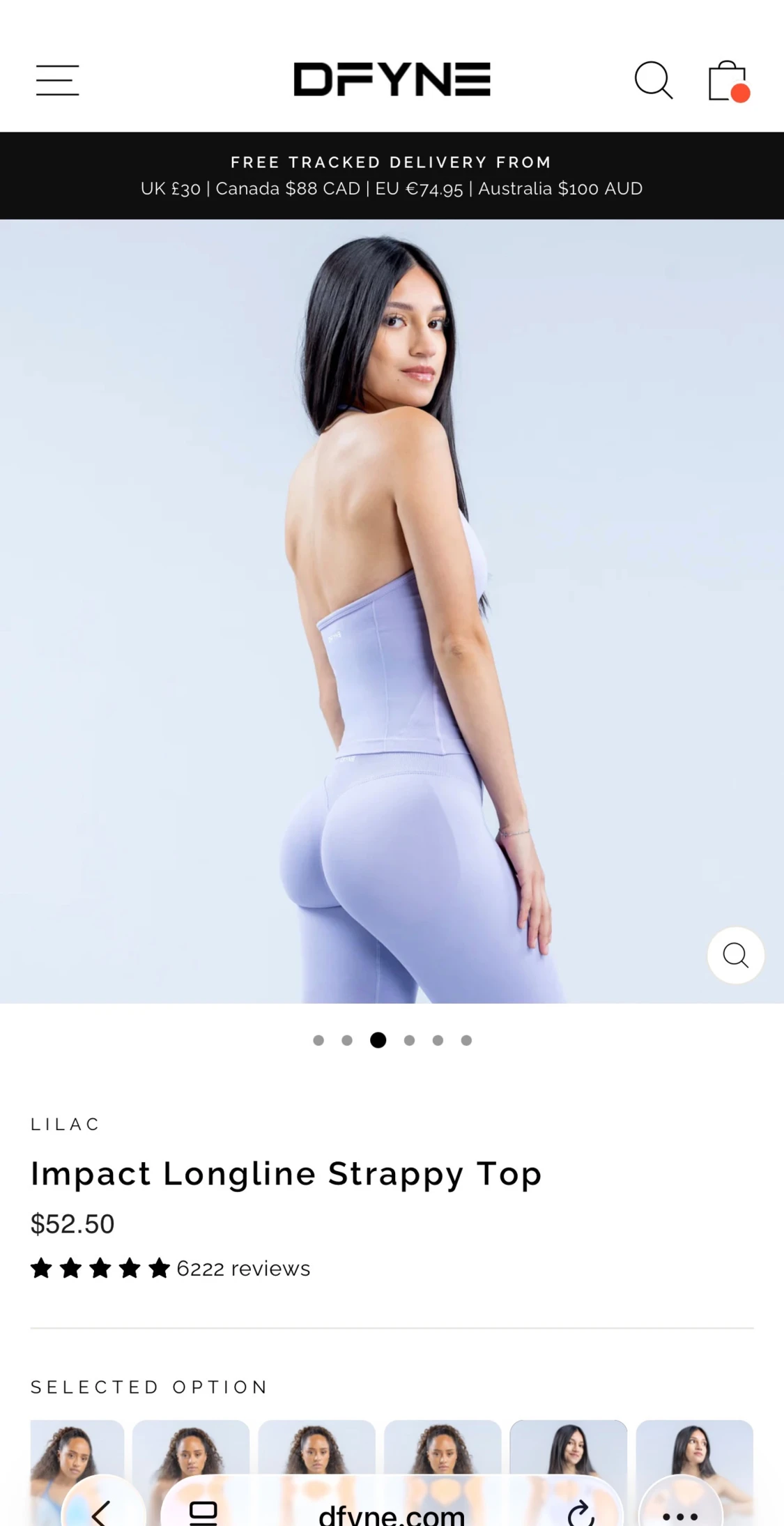 Ljuslila strappy linnetopp från DFYNE - 1