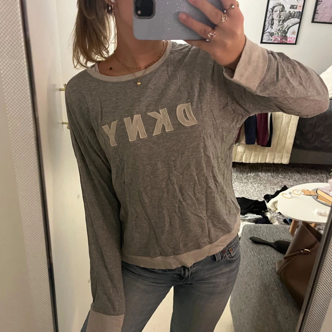 Långärmad dkny tröja  - 1