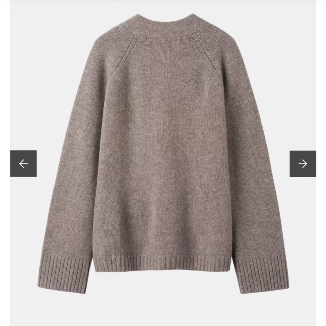 Beige kofta från Wera i ullmix - 90