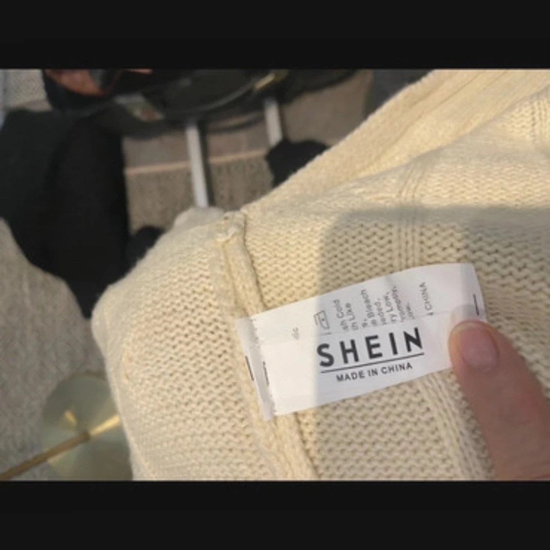 Stickad vit väst från SHEIN - 2