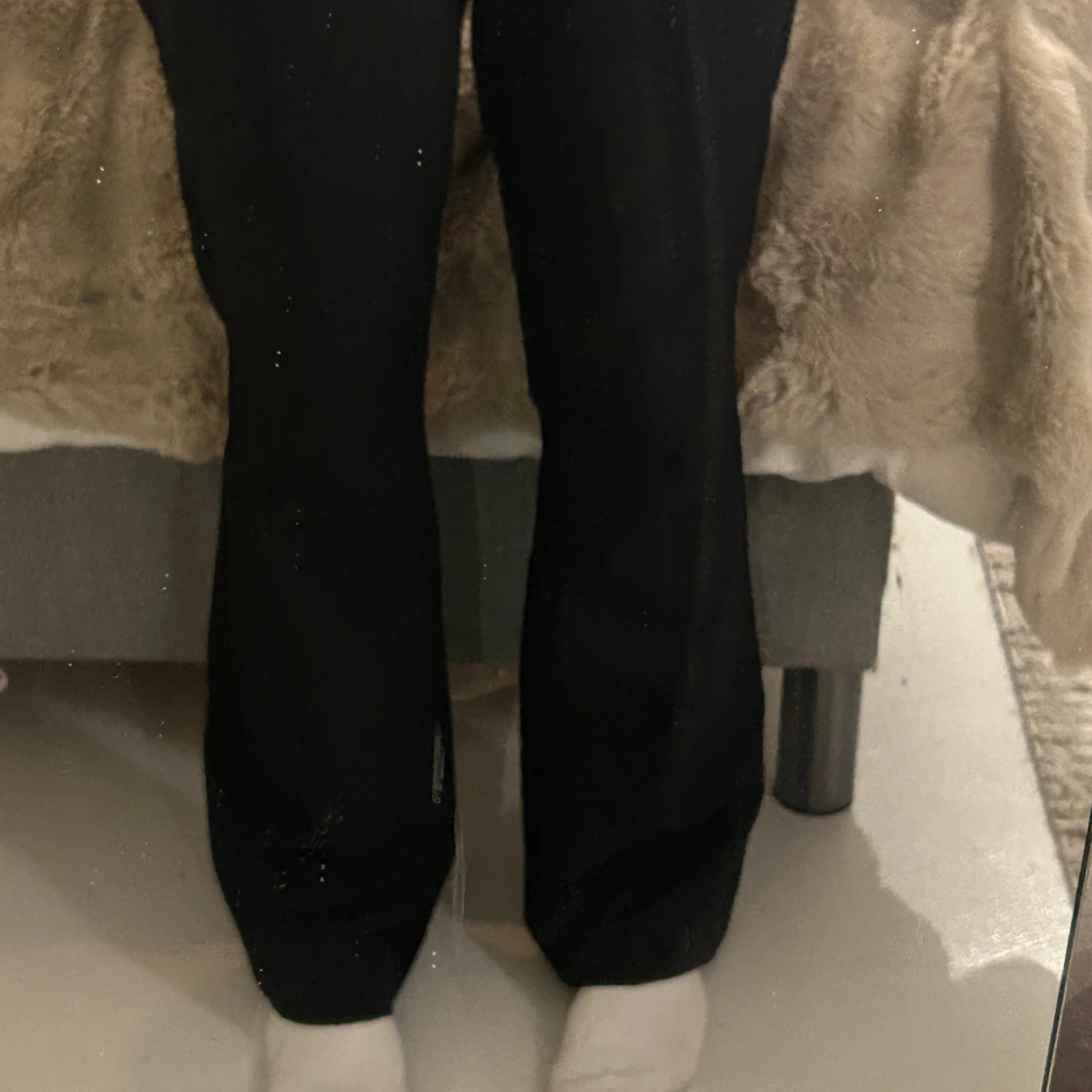 Svarta kostymbyxor med raka ben - 3