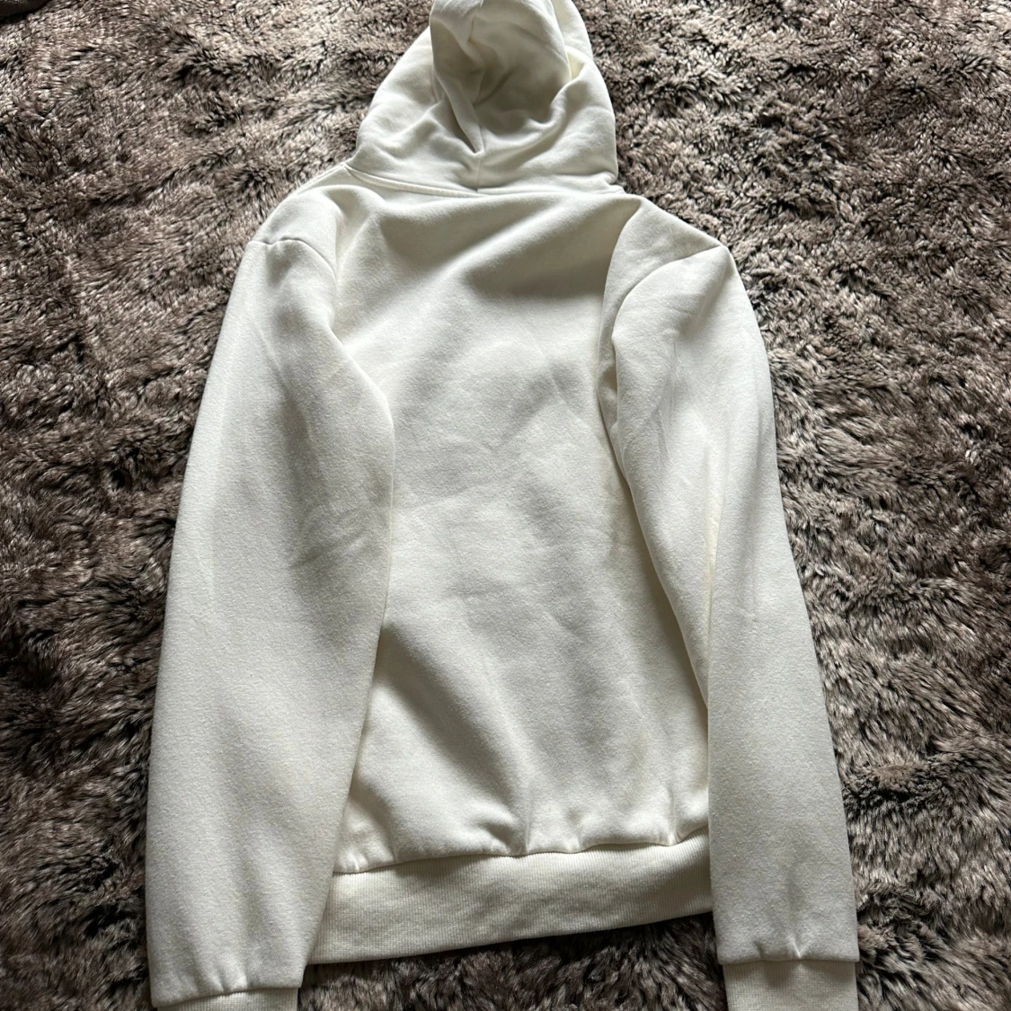 Vit hoodie från SMOG med tryck - 2