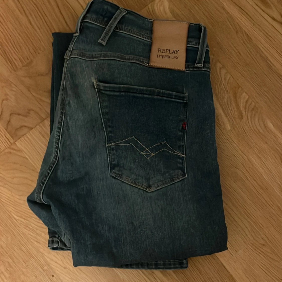 Replay Anbass Hyperflex jeans blå
