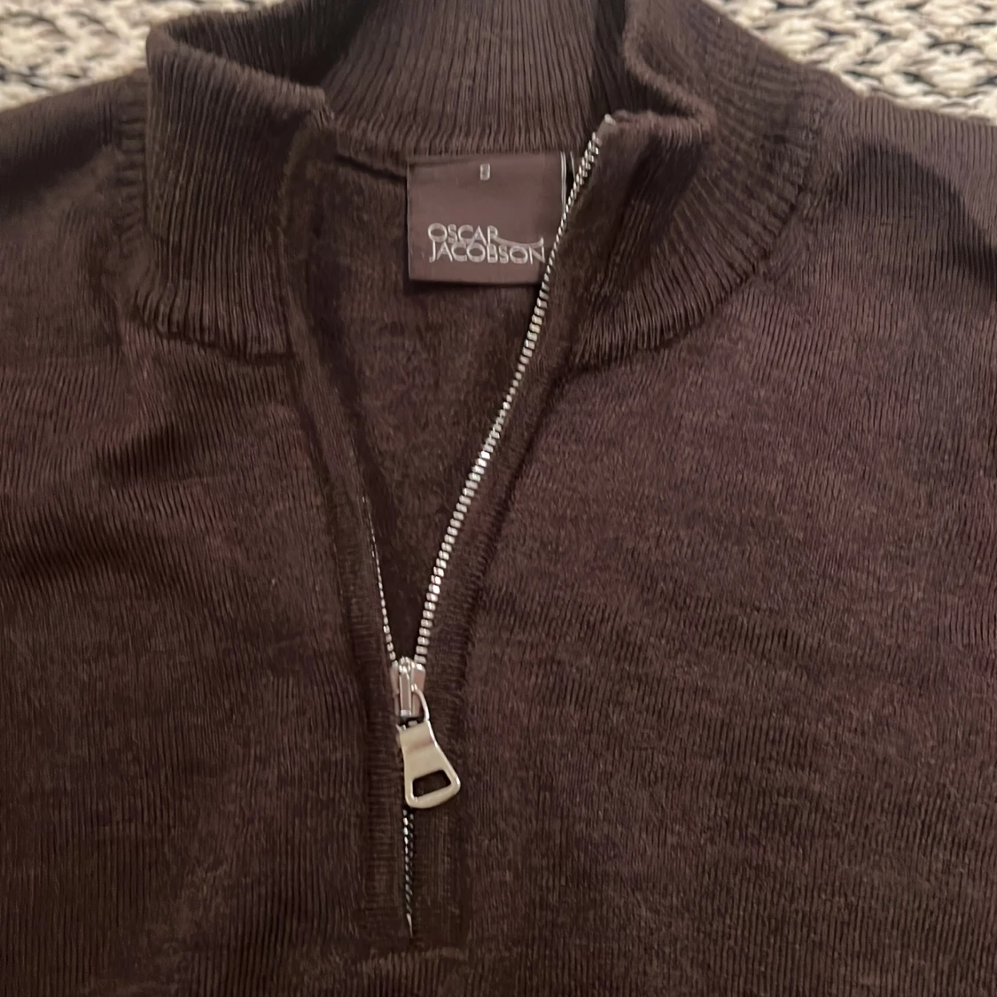 Brun half zip-tröja Oscar Jacobson - 2