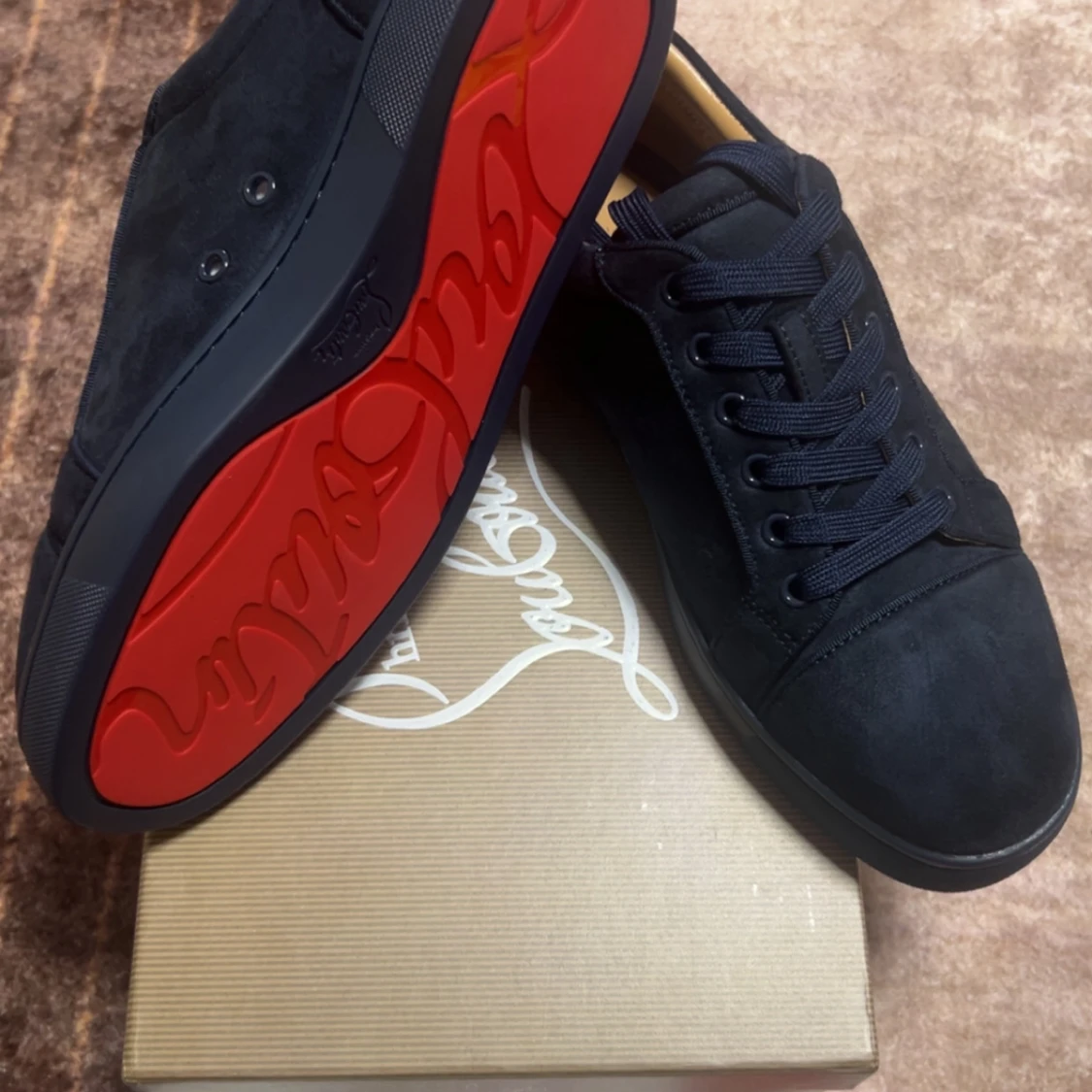 Mörkblå sneakers från Christian Louboutin - 1