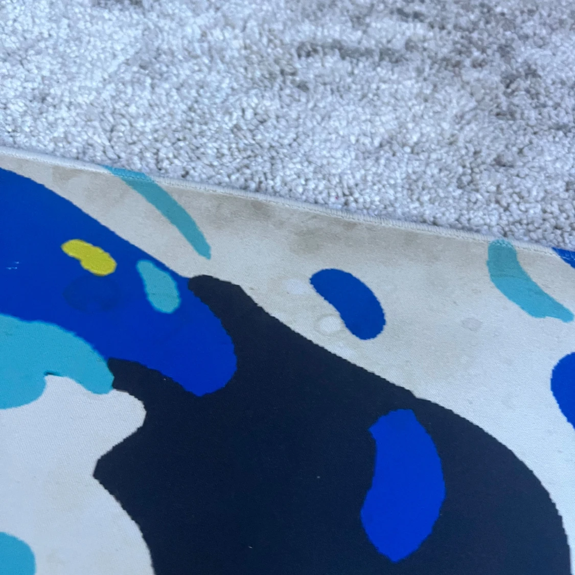 Blå och vit musmatta - 1