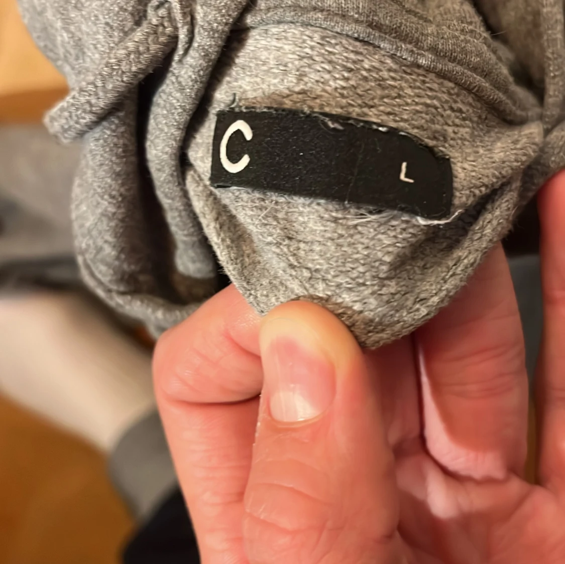 Grå hoodie med tryck Upstate Athl. L - 2