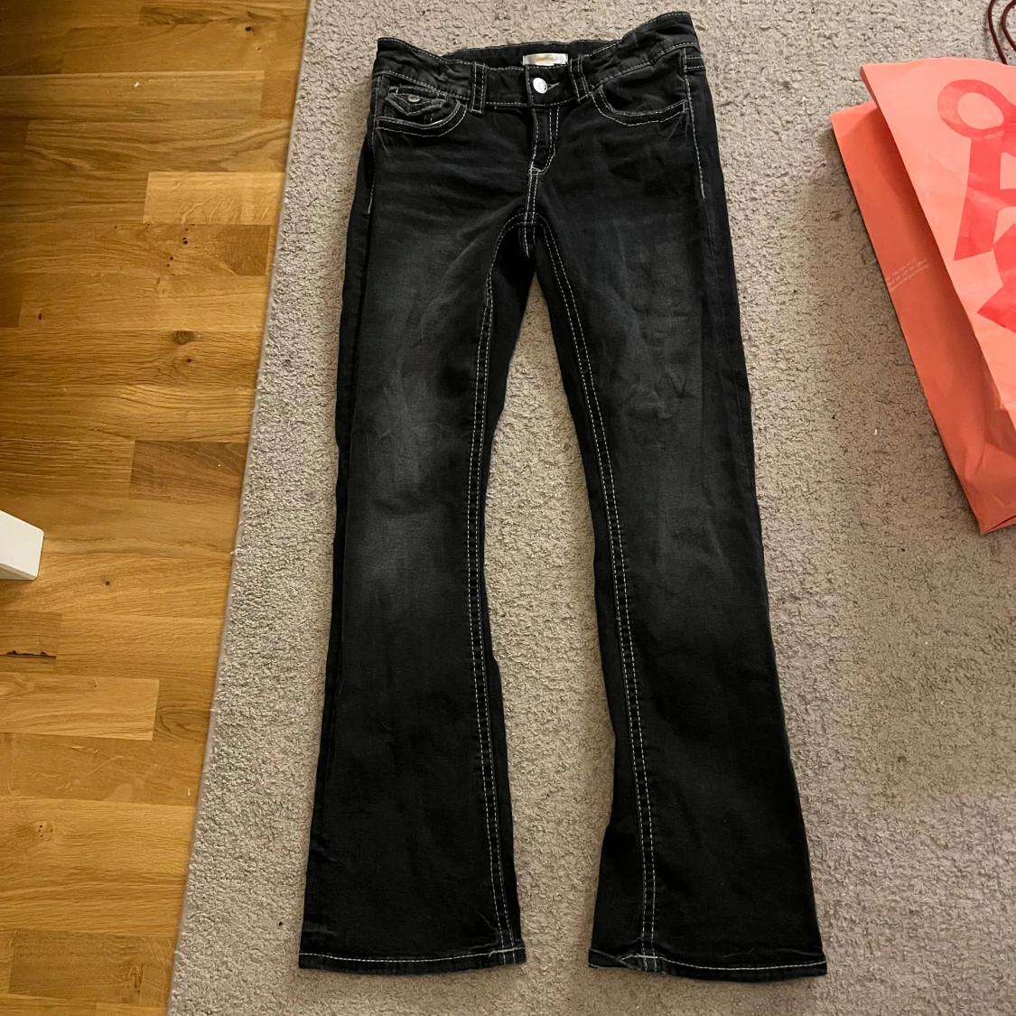 Svarta bootcut jeans Gina Tricot 158 - 2