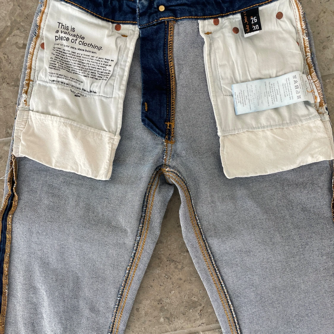 Blå skinny jeans från Nudie Jeans - 2