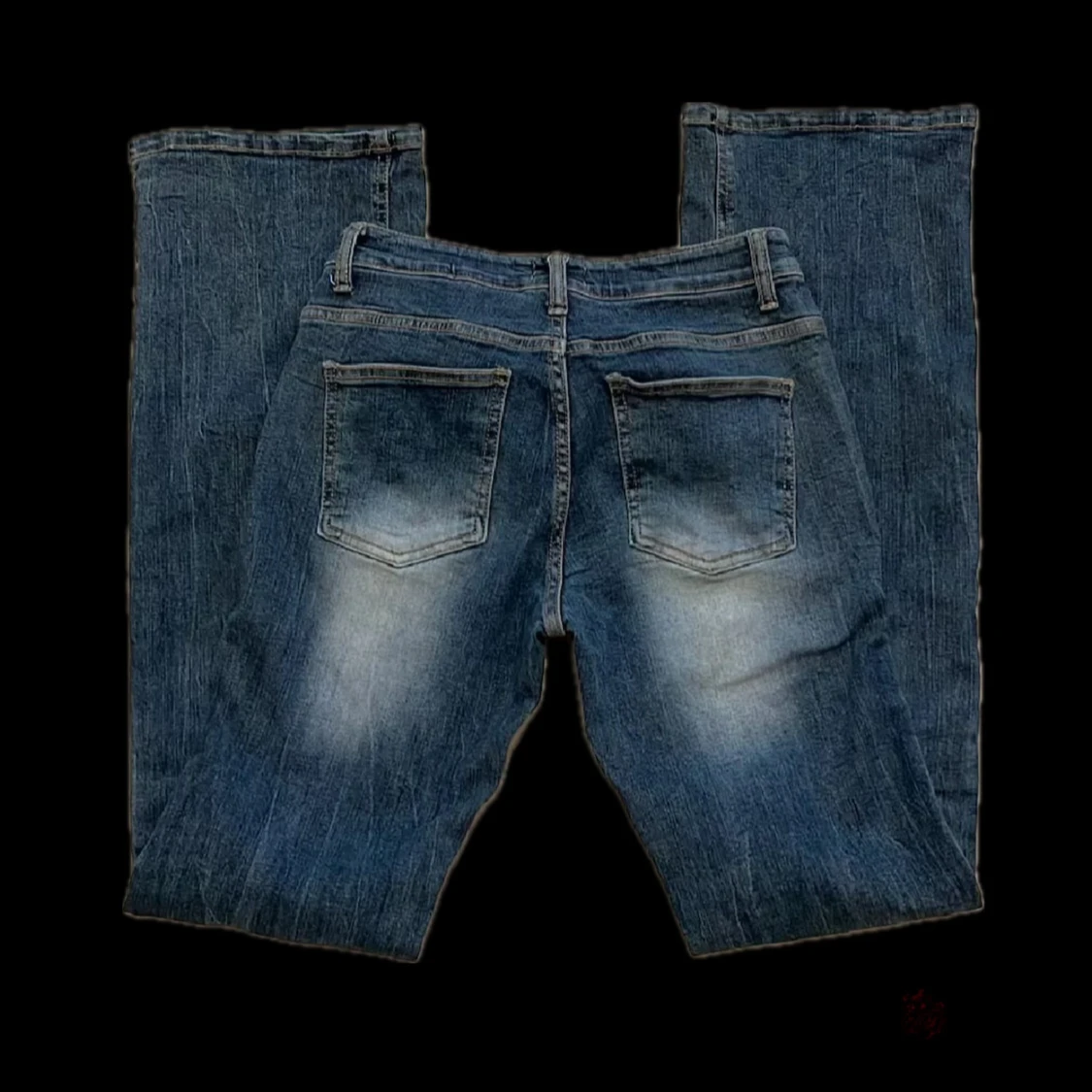 Blå bootcut jeans