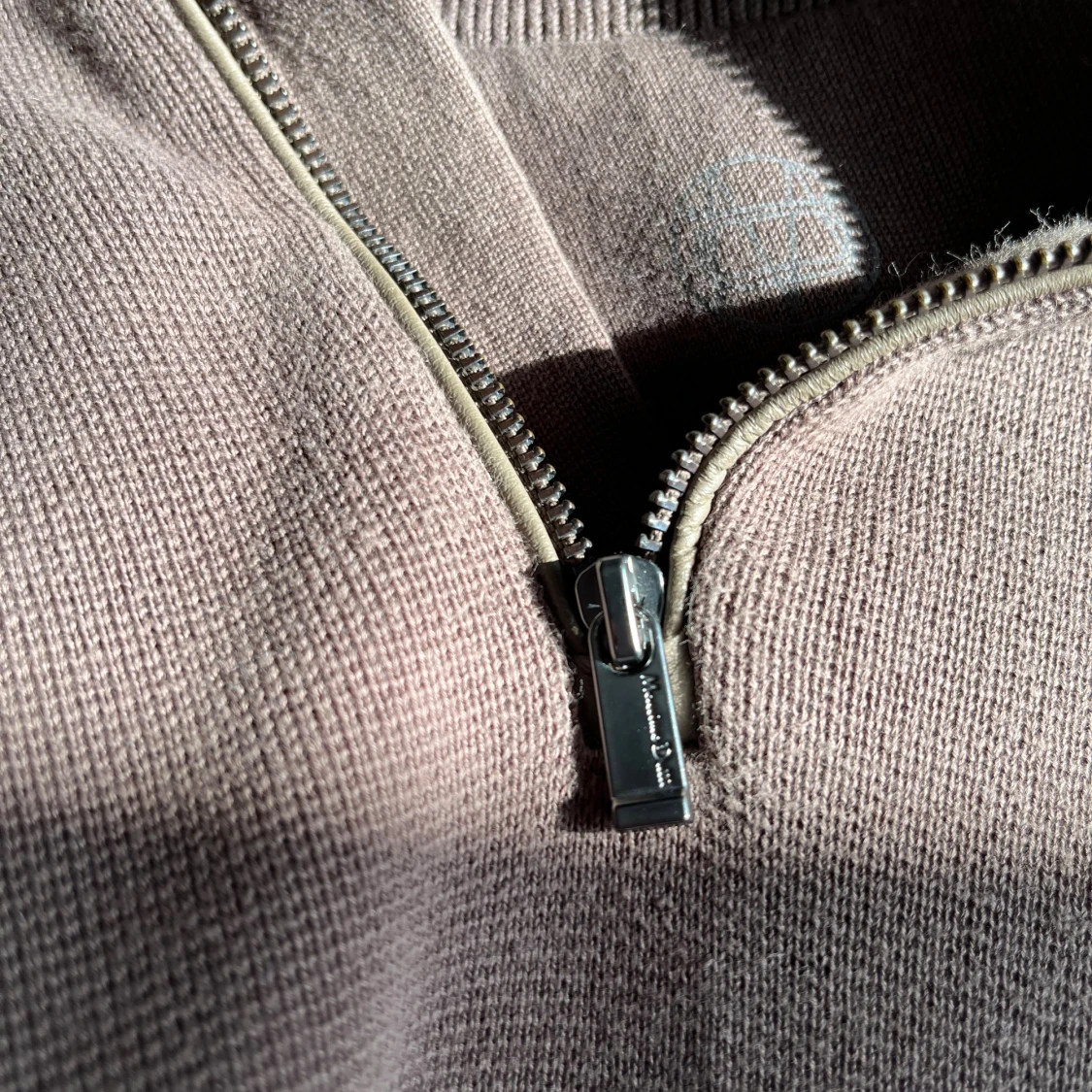 Brun half zip tröja Morris Stockholm passar M - 2