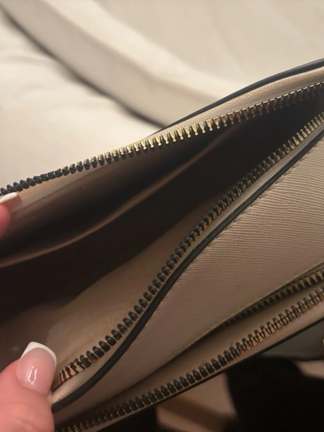 Beige axelväska  - 2