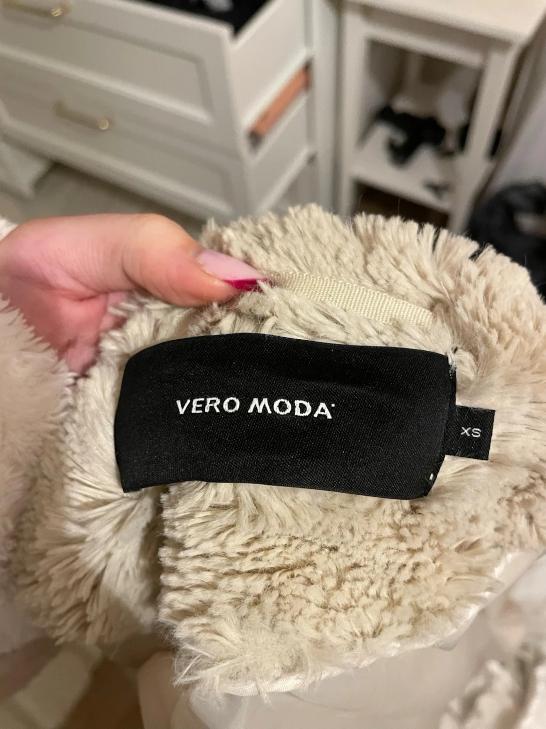 Beige pälsjacka - 2