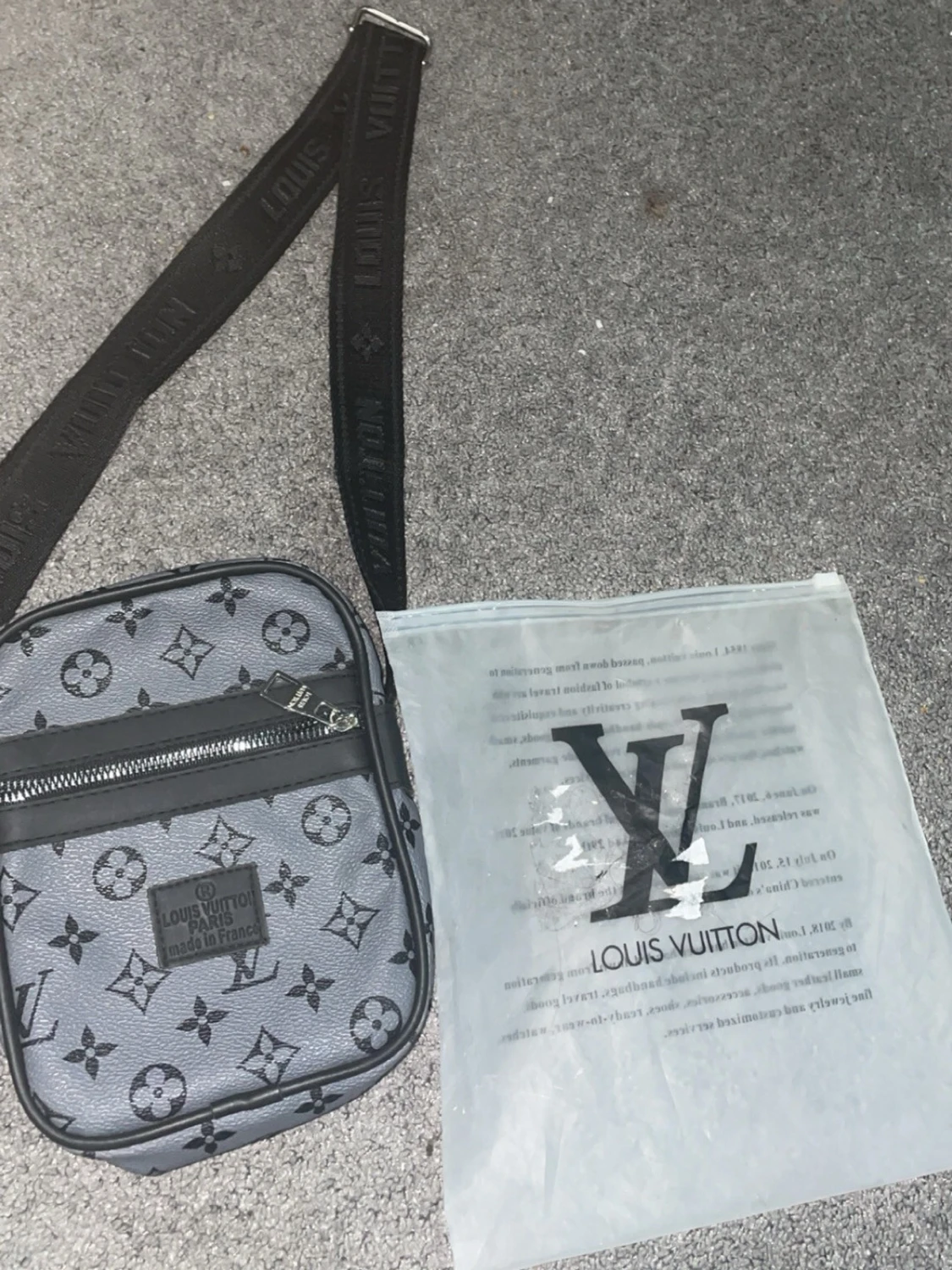  Grå axel väska - 5