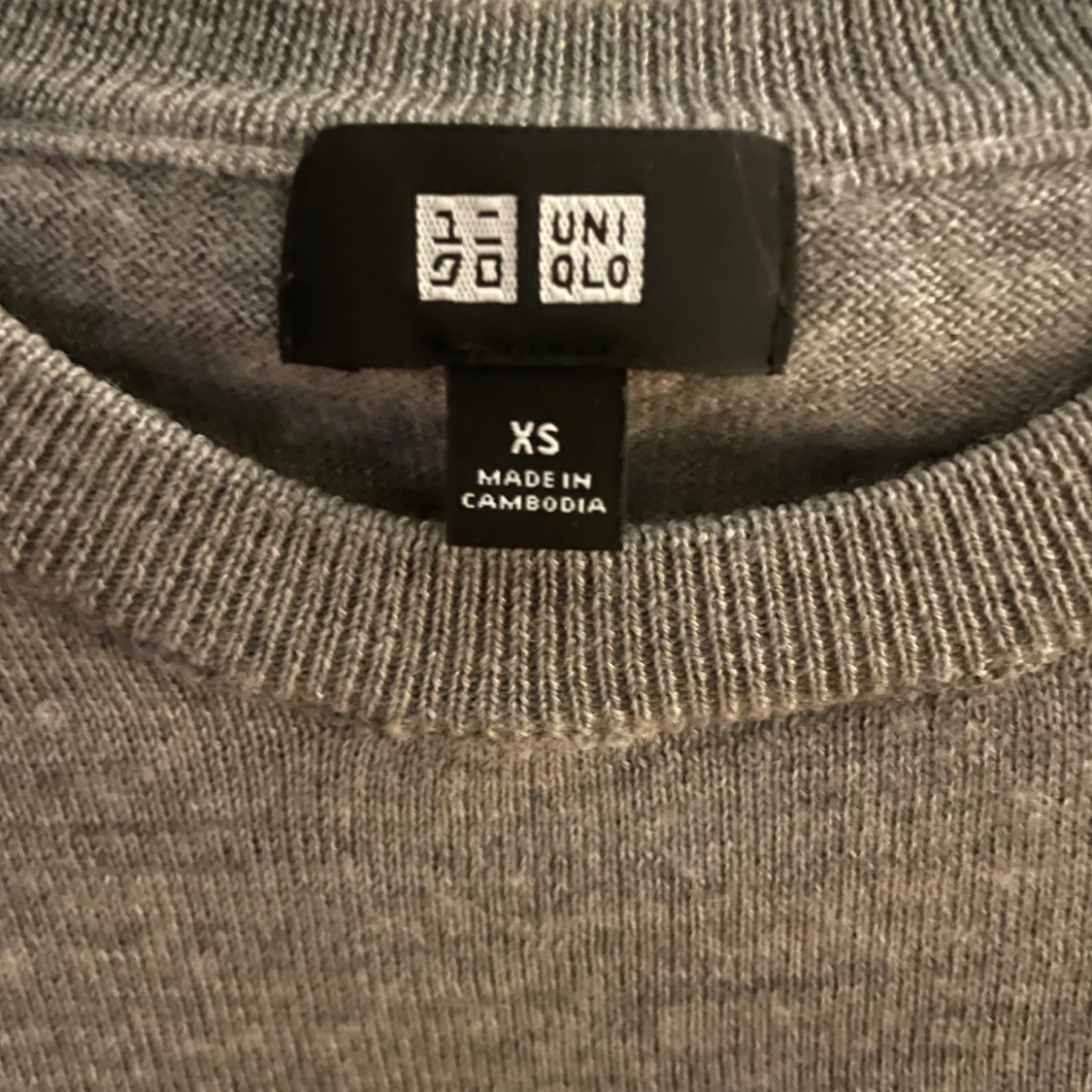 Grå merino ull tröja - 3