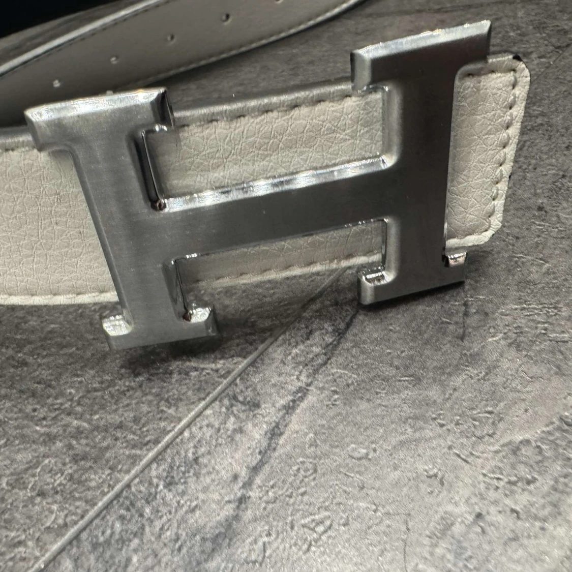 H-ermes bälte med H-spänne i skinn - 1